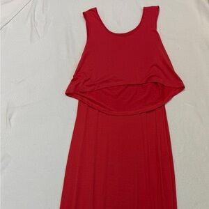 Lisa Rinna Collection Strapless Red Dress